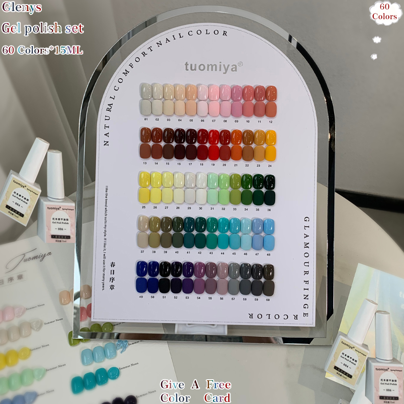 Resin Art Learning - Glenys 60 warna cat kuku gel