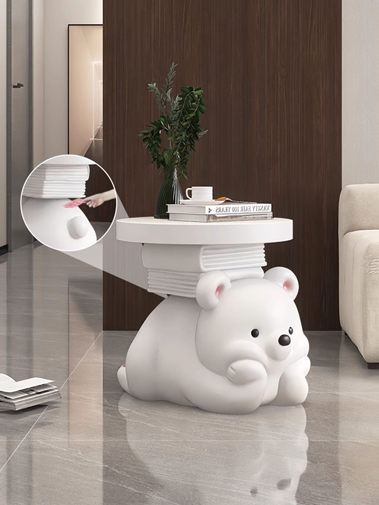 Resin Art In Floor - Dekorasi rumah patung hewan beruang Kreatif,