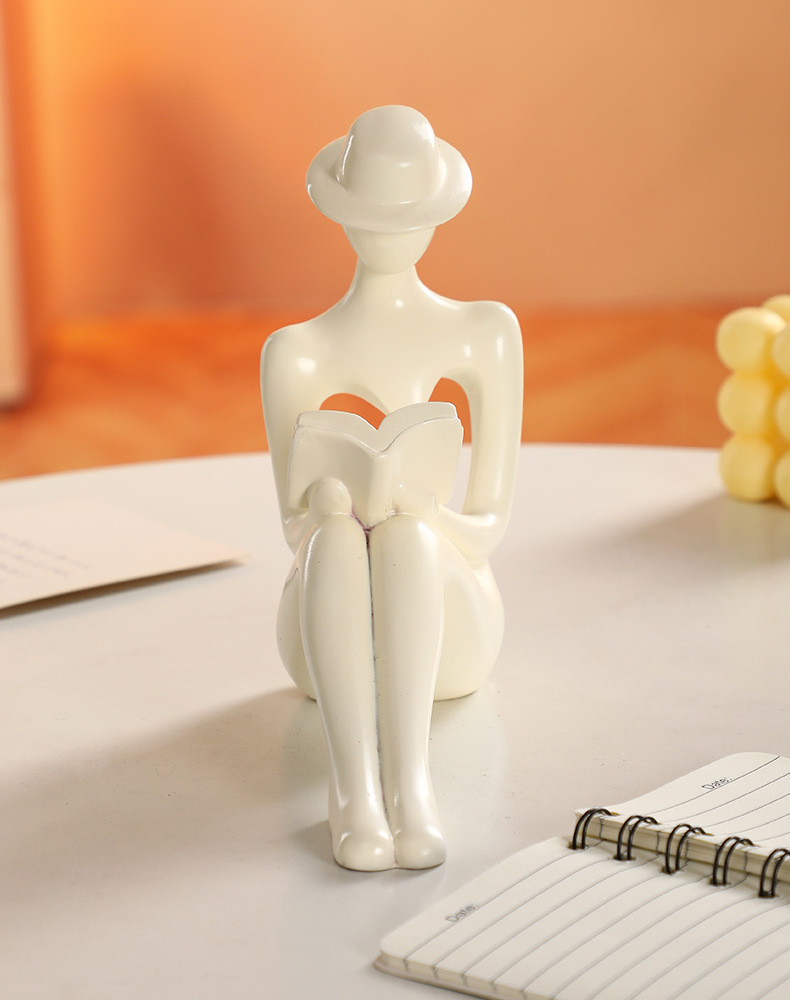 Resin Art Lamp - Seni kreatif modern, figur resin abstrak