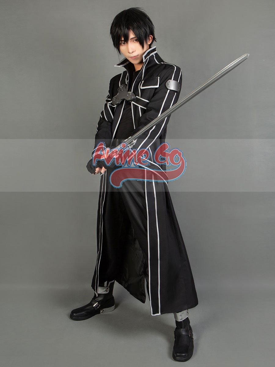 Resin Art Online - Kirito Kirigaya Kazuto Kostum Cosplay Anime