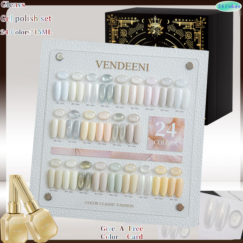 Resin Art Learning - Glenys 24 warna cat kuku gel