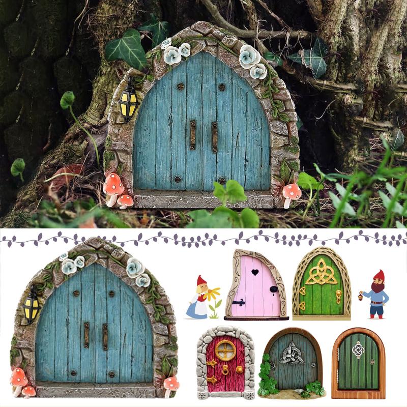 Resin Art And Wood - Pintu Peri Elf Miniatur Dekorasi Rumah