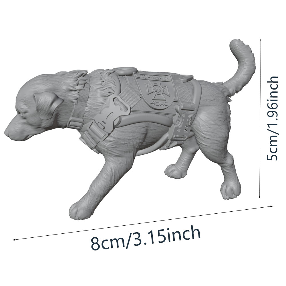 Resin Art Guide Free - Patung Miniatur Labrador Retriever, Anjing Polisi,