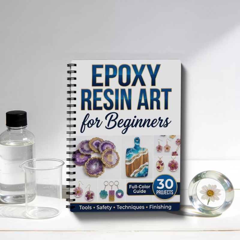 Resin Art Learning - Panduan Pembuatan Kerajinan Resin Epoksi untuk