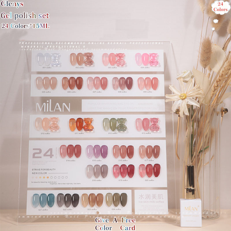 Resin Art Learning - Lem cat kuku Glenys 24 warna,