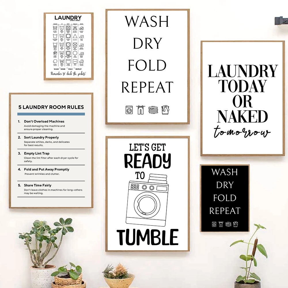 Resin Art Guide Free - Poster Panduan Simbol Perawatan Pakaian, Lukisan