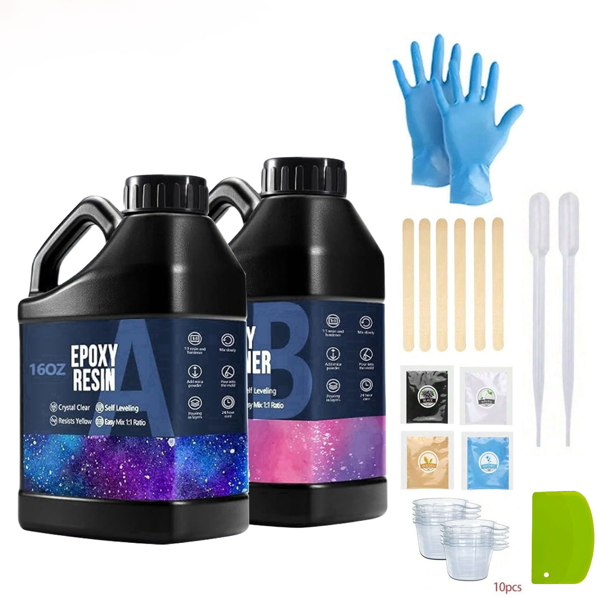 Resin Art And Wood - 1000ml Kit Resin Epoksi Kristal Jernih