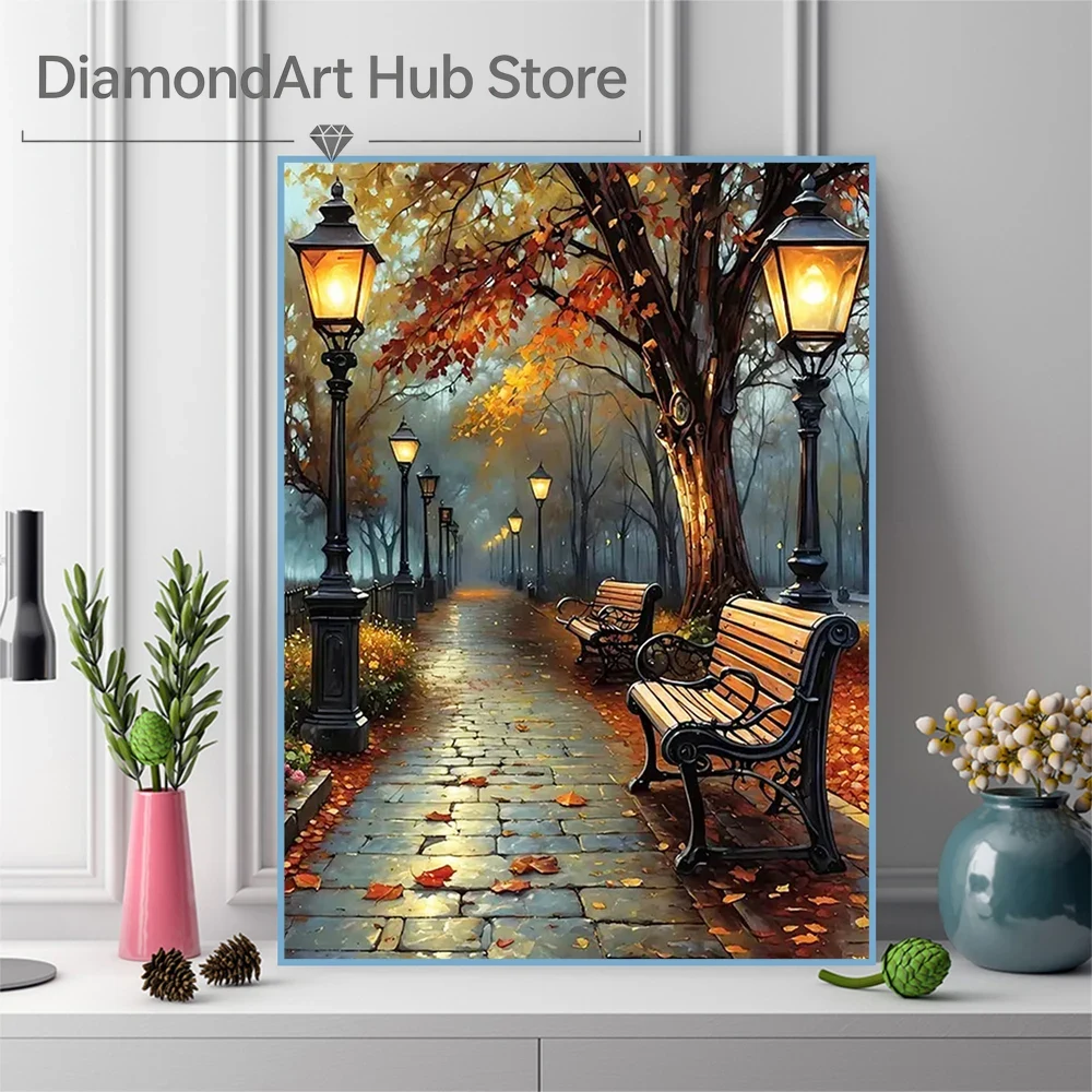 Resin Art Lamp - Paket Kit Lukisan Berlian DIY 5D,