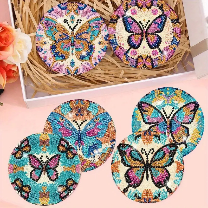 8 Buah Coasters Lukisan Berlia - Resin Art For Beginner ulasan dan harga