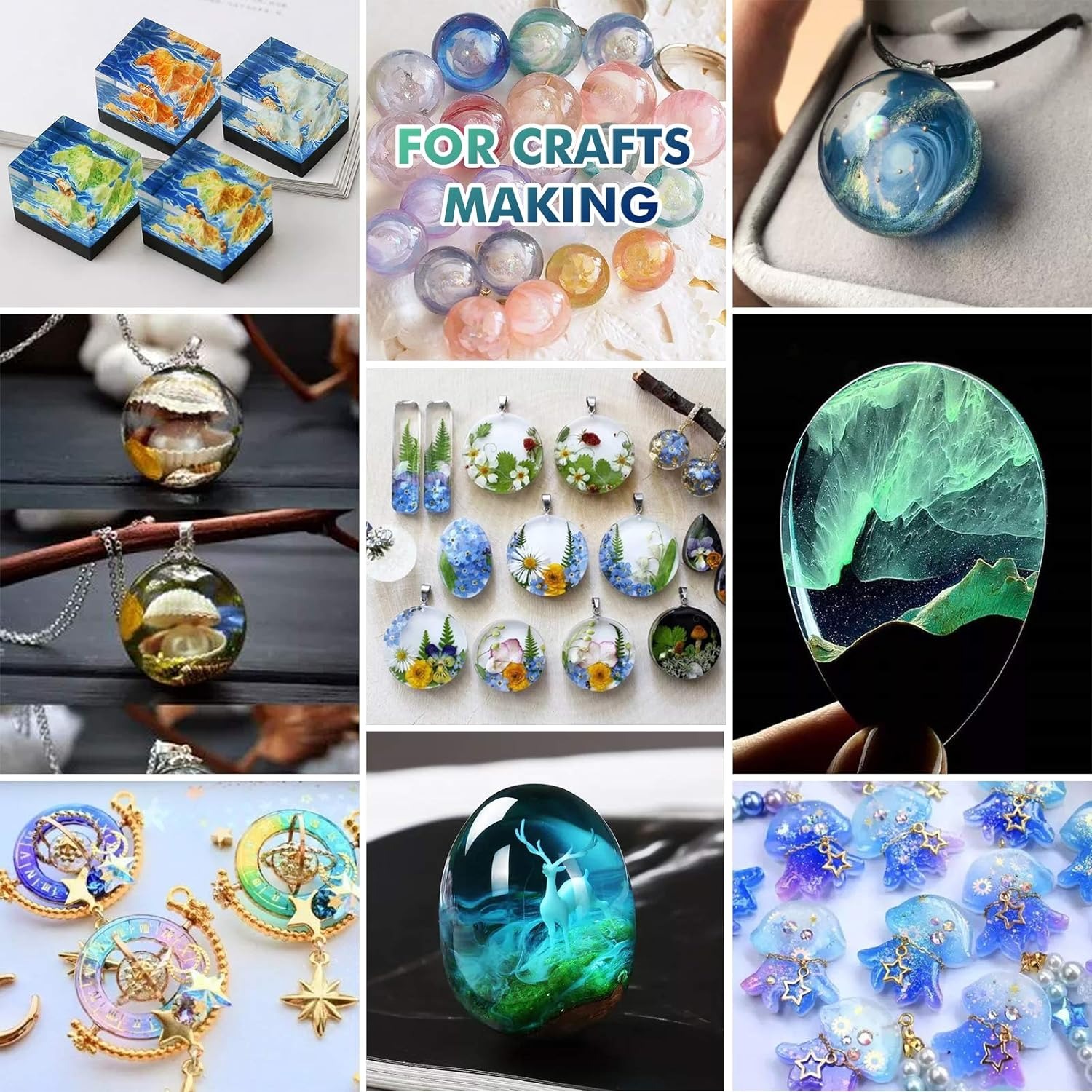 300g UV Resin jelas, keras, up - Resin Art Acrylic ulasan dan harga