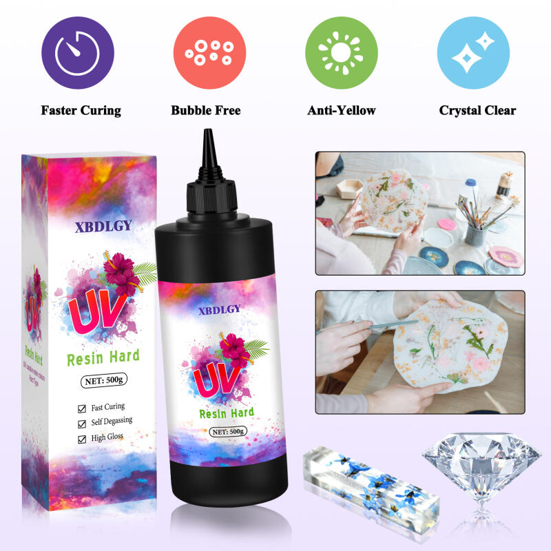 200g/250g/500g Resin UV Lem Ke - Resin Art Lamp ulasan dan harga