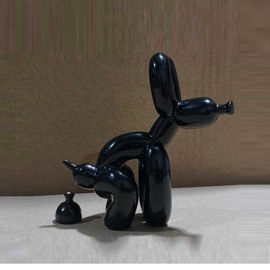 Patung Dekoratif Hewan Anjing  - Resin Art And Wood ulasan dan harga