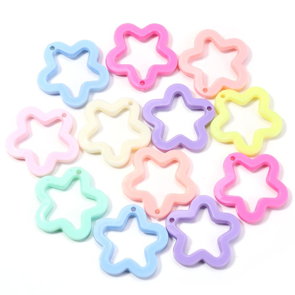 30pcs/lot Liontin Bintang Akri - Resin Art Acrylic ulasan dan harga