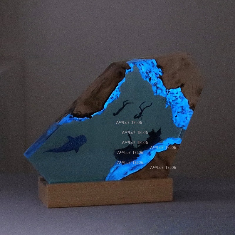 Lampu Malam Resin Kayu Seni La - Resin Art And Wood ulasan dan harga