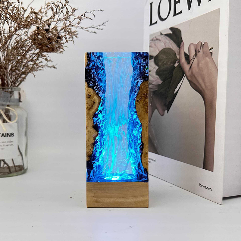 Lampu Meja Resin Tema Organism - Resin Art Table ulasan dan harga