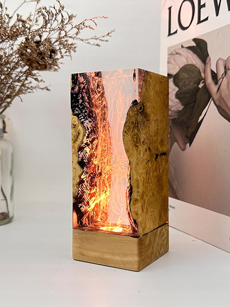Lampu Meja Resin Tema Organism - Resin Art Table ulasan dan harga