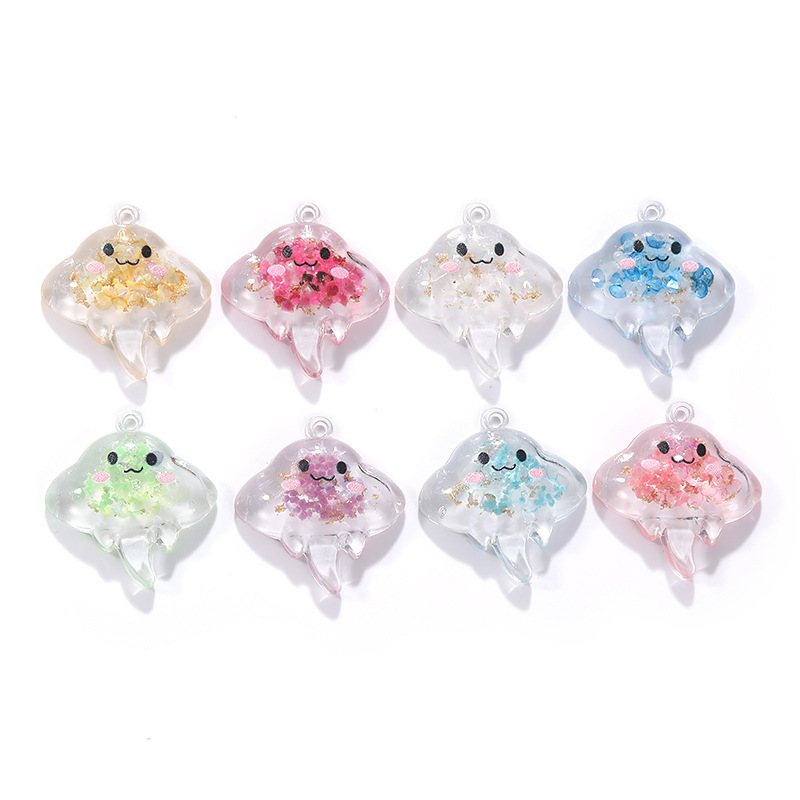 10 Buah Liontin Ubur-ubur Resi - Resin Art Acrylic ulasan dan harga