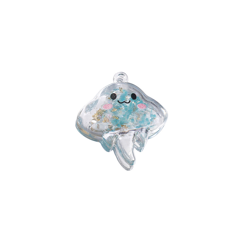 10 Buah Liontin Ubur-ubur Resi - Resin Art Acrylic ulasan dan harga