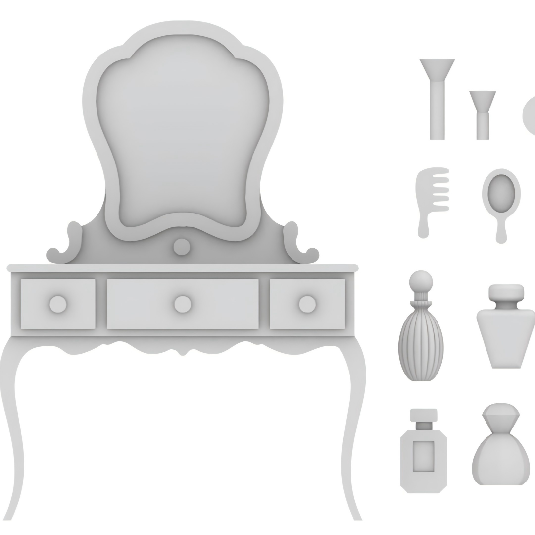 Meja Rias + Aksesoris Cetakan  - Resin Art Table ulasan dan harga