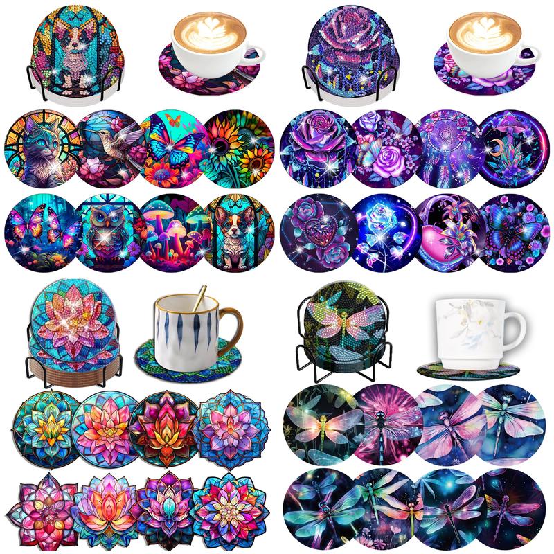 8 buah/Set DIY lukisan berlian - Resin Art And Wood ulasan dan harga