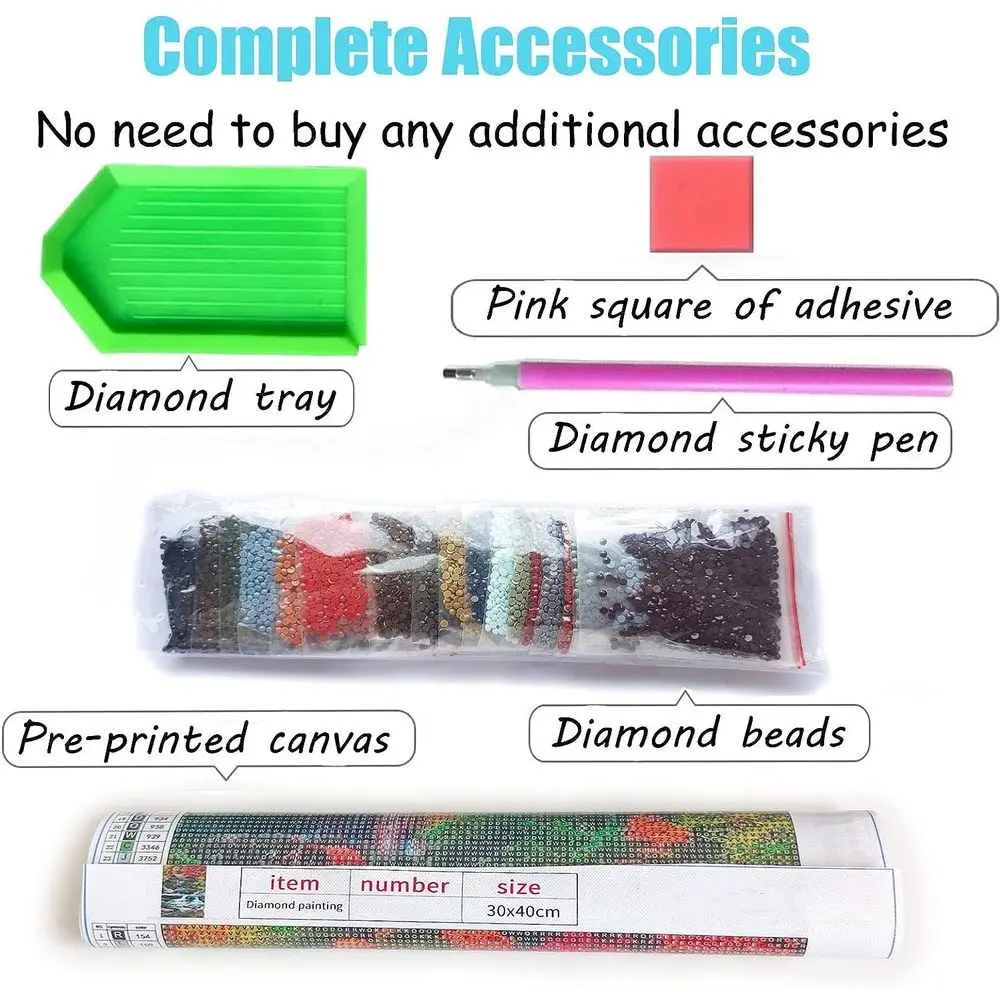 Lukisan Berlian Mosaik Gadis R - Resin Art Learning ulasan dan harga