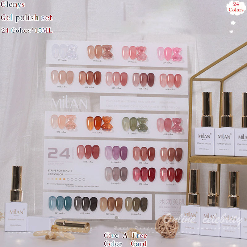 Lem cat kuku Glenys 24 warna,  - Resin Art Learning ulasan dan harga
