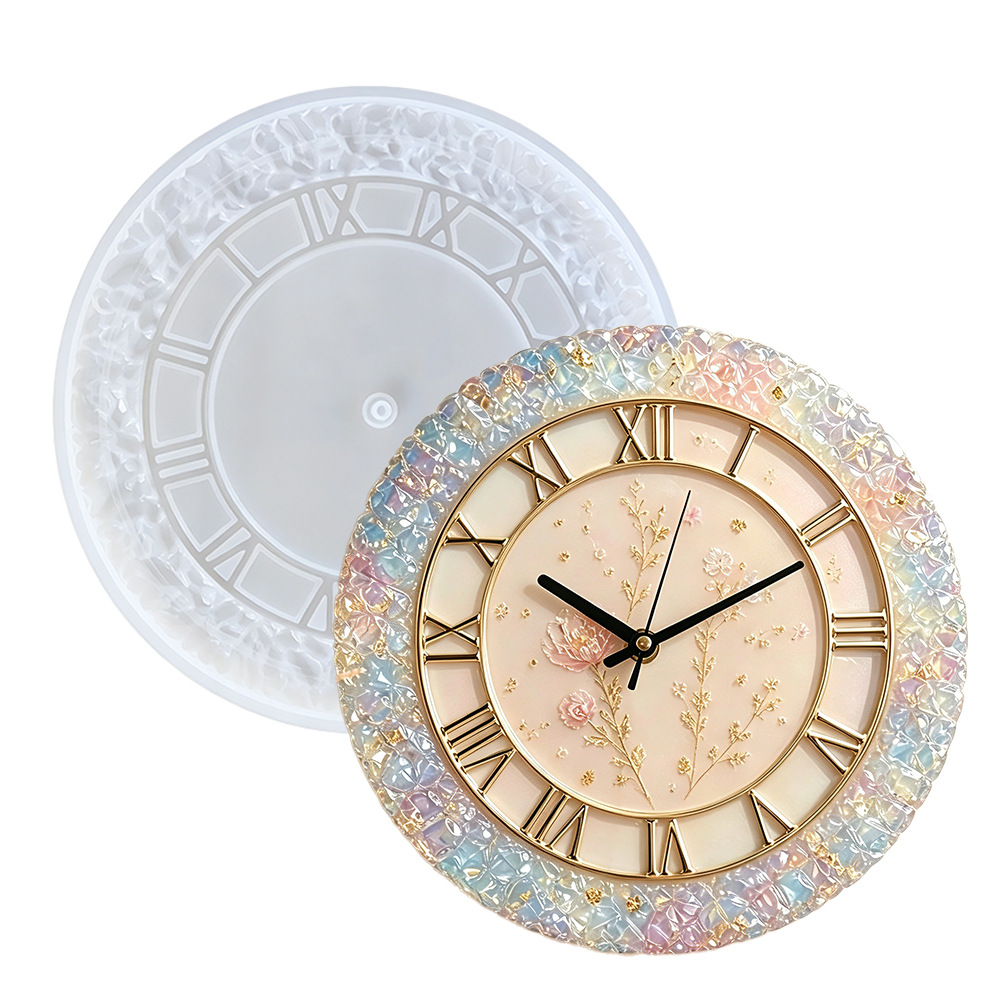 Cetakan Silikon Jam Berbentuk  - Resin Art Table ulasan dan harga