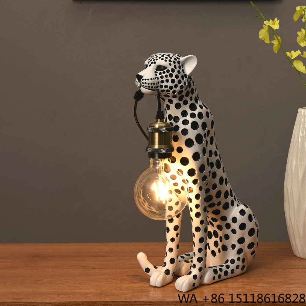 Patung Resin Hewan Leopard Sen - Resin Art Table ulasan dan harga