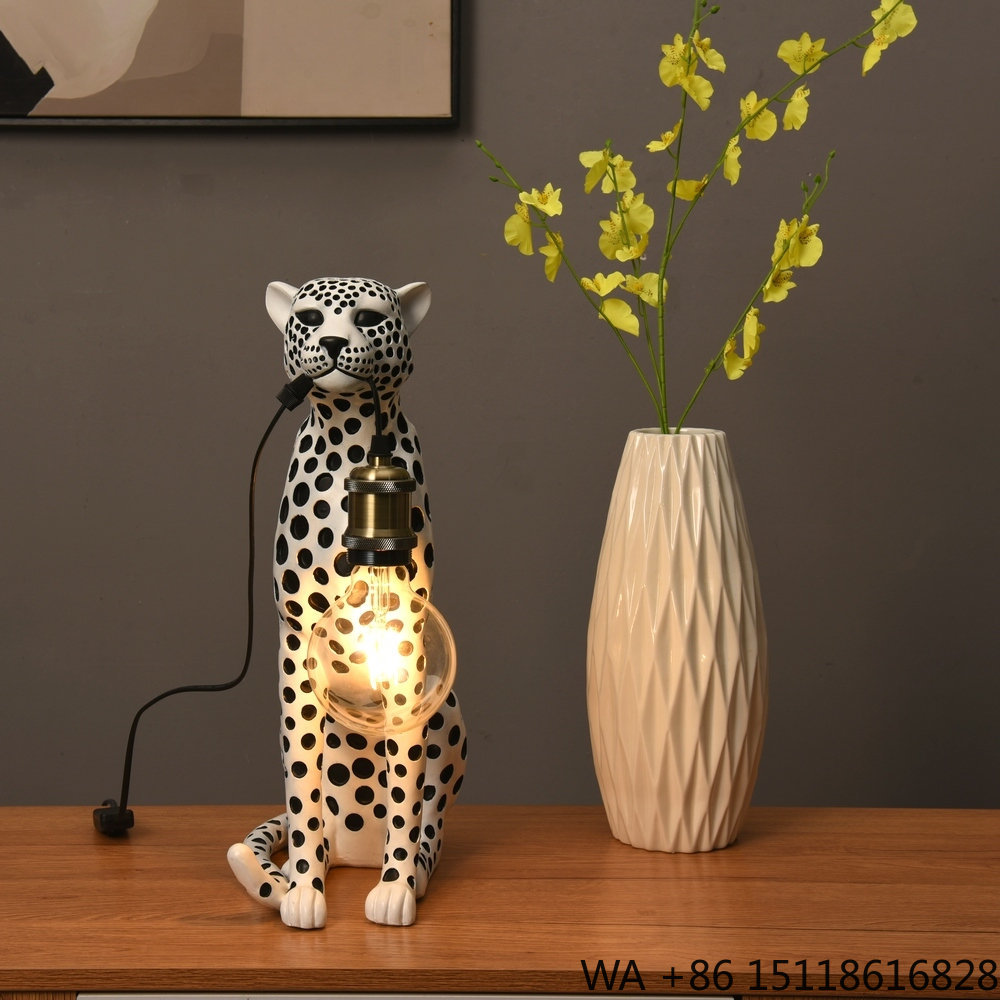 Patung Resin Hewan Leopard Sen - Resin Art Table ulasan dan harga