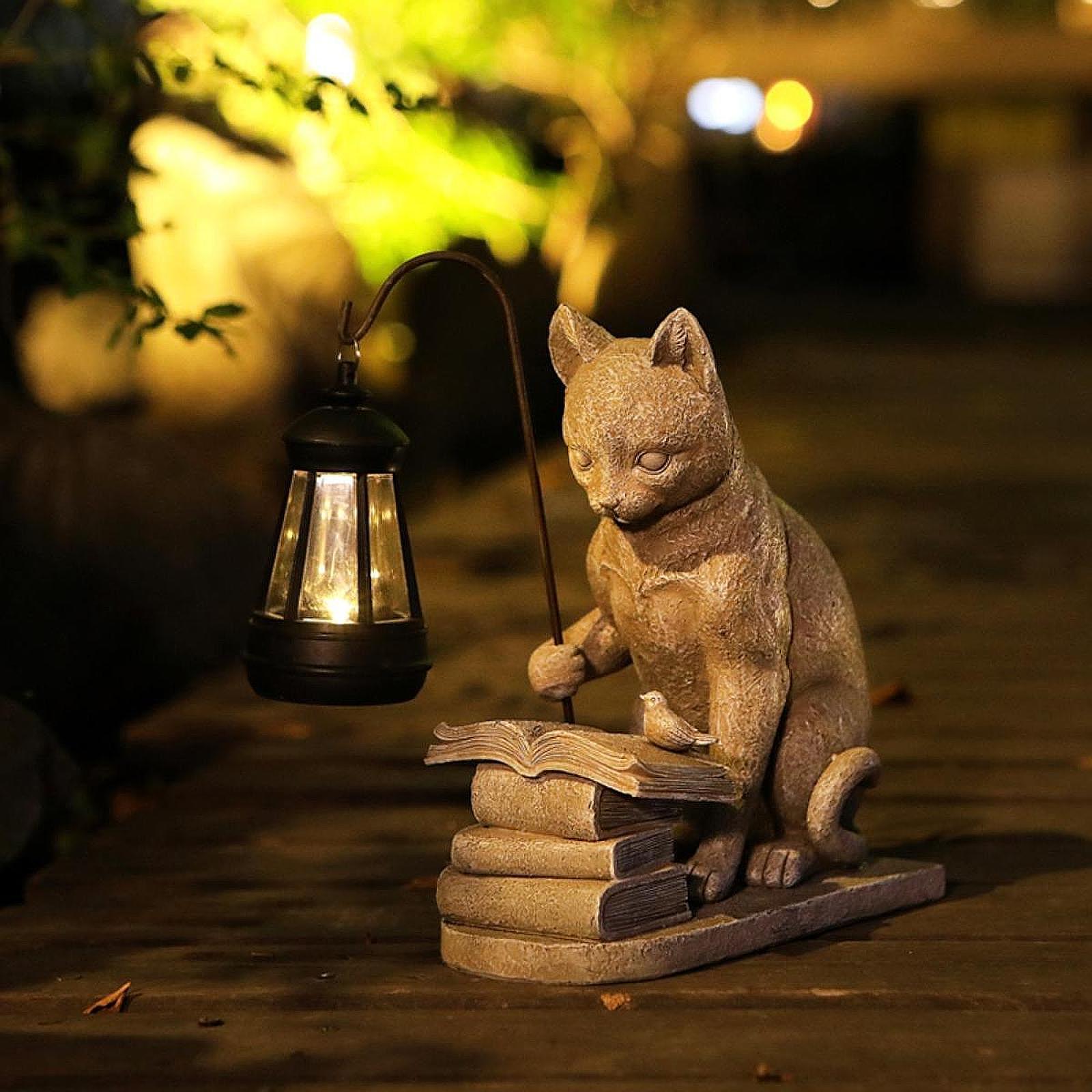 Patung Mini Taman Surya Lampu  - Resin Art Lamp ulasan dan harga
