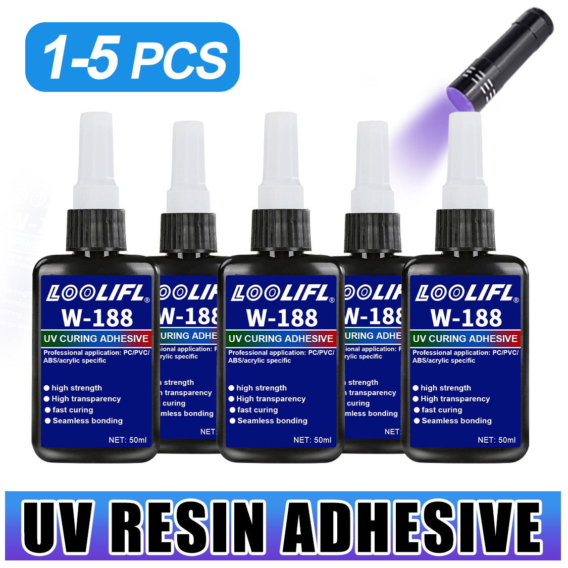 LOOLIFL 188 Lem Resin UV Kuat  - Resin Art Lamp ulasan dan harga