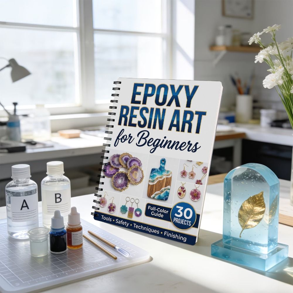 Buku Panduan Seni Resin Epoxy  - Resin Art Guide Free ulasan dan harga