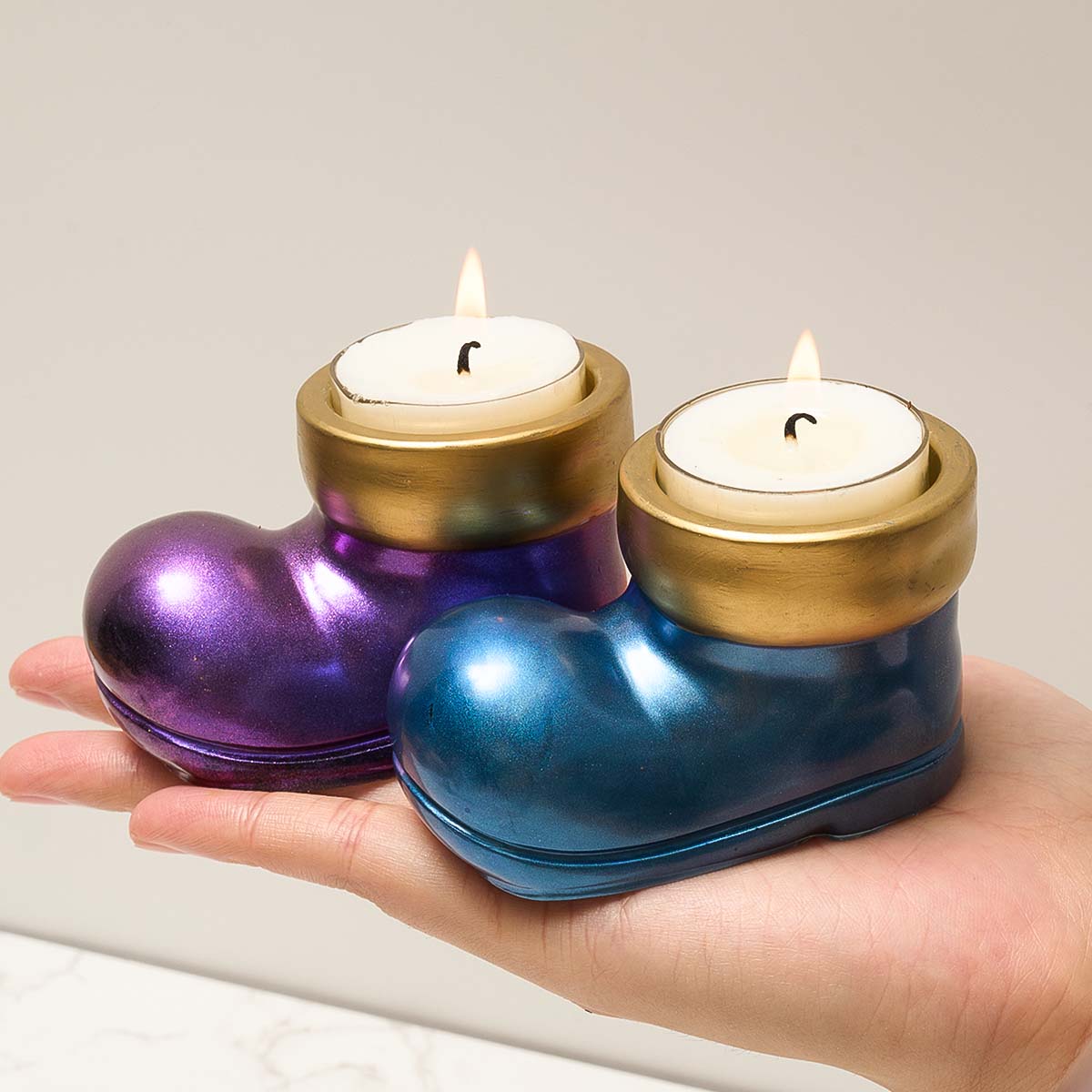 Sepatu Bot Natal Tempat Lilin  - Resin Art Table ulasan dan harga
