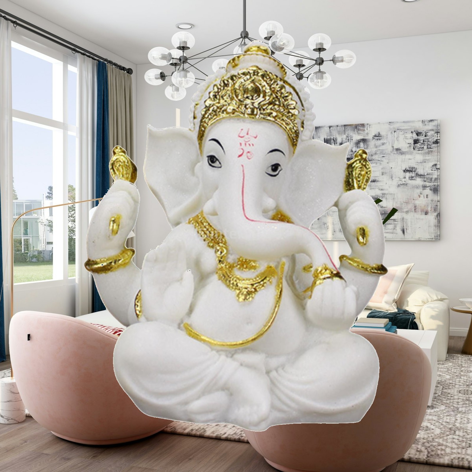 Patung Buddha Resin Seni Dekor - Resin Art Table ulasan dan harga