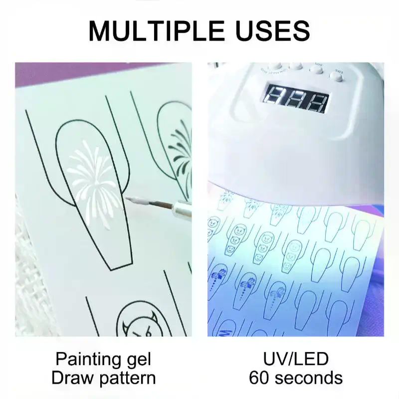 Kertas Latihan Garis Seni Kuku - Resin Art Learning ulasan dan harga